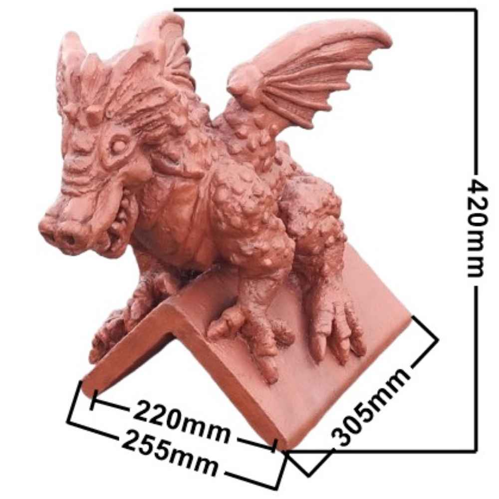 Eredon roof dragon finial measurements