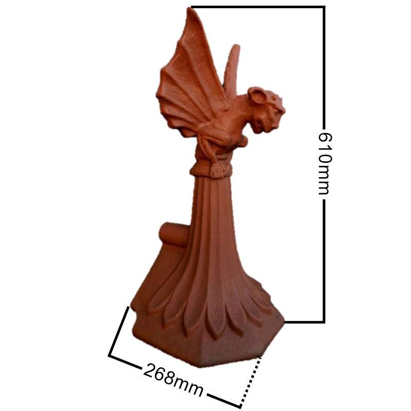 Block end gargoyle finial measurements