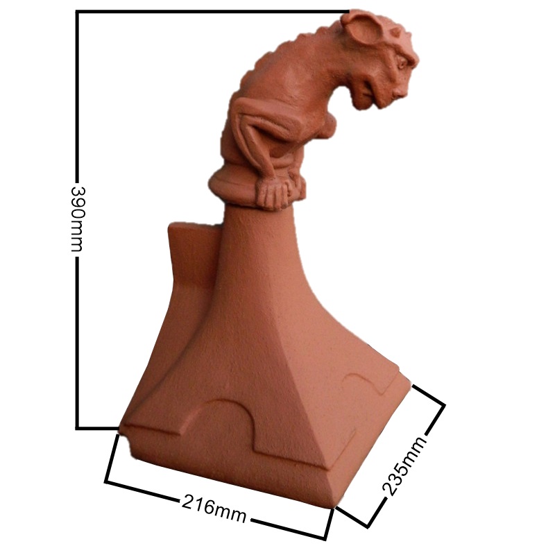 Block end gargoyle finial measurements