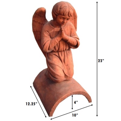 angel praying roof finial