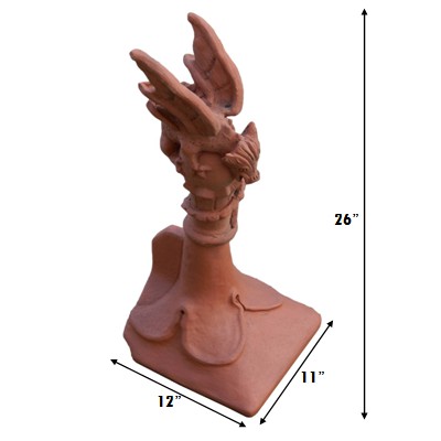 obb range hip end dragon roof finial measurements